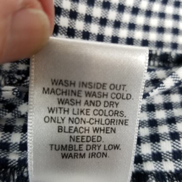 Banana Republic Factory Black White Gingham Check Flat Front Shorts Size 12 - Picture 5 of 6